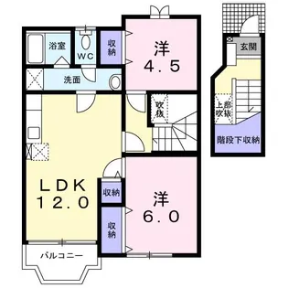 モーニング グローリーD【2階】の間取り