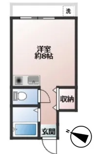 ヒカリコーポ保木間【2階】の間取り