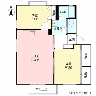 エミネンス明磧 II【2階】の間取り