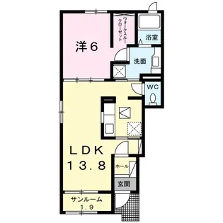 ベル・メゾンA【1階】の間取り