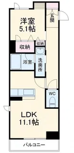 フォンターナ鈴谷【2階】の間取り