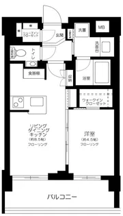 クリオラベルヴィ王子【4階】の間取り
