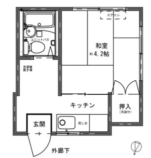 中居町ハイツ【2階】の間取り