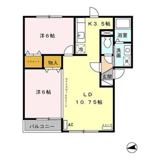 フォルス C【1階】の間取り