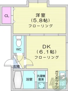 クルーズハウス麻生【2階】の間取り