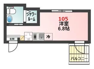 Glanz柳原【1階】の間取り