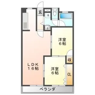SOLEIL OBUSA【3階】の間取り
