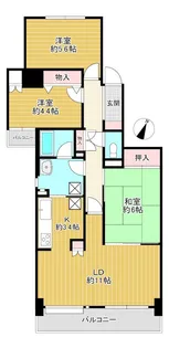 藤和シティコープ小岩【6階】の間取り