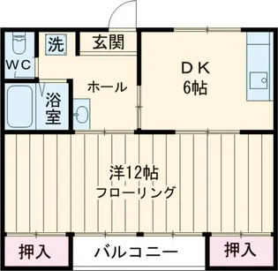 フジワラマンション【3階】の間取り