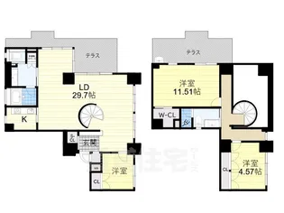 SHUNKI上本町【7階】の間取り