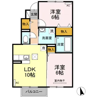 グラン・プラース C【1階】の間取り
