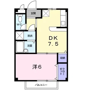 パステルM1【1階】の間取り
