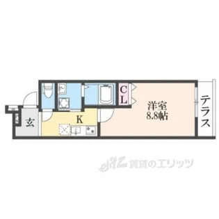 フジパレス忍ケ丘2番館【1階】の間取り