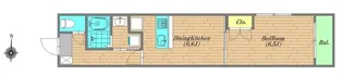 レピュア三ノ輪レジデンス【4階】の間取り