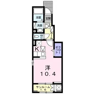 ガーデンハイツ・りんどう【1階】の間取り