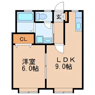 橦木ビル【5階】の間取り