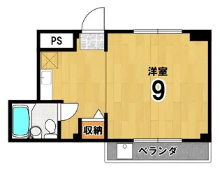 緑風ハイツ【1階】の間取り