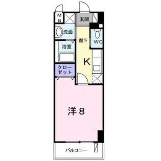 クレセント きららII【8階】の間取り