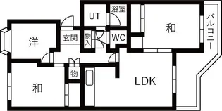 ?グリーンハイツ鷺山?【1階】の間取り