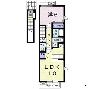 エーデルワイス【2階】の間取り