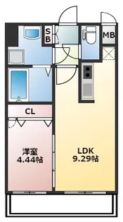 Calm Riviere箱崎【7階】の間取り