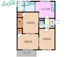 マドンナ B棟【2階】の間取り