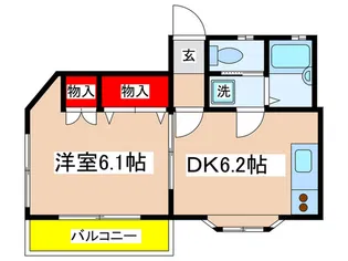 パストラルいしい2【1階】の間取り