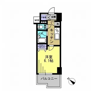 エスティメゾン川崎II【5階】の間取り