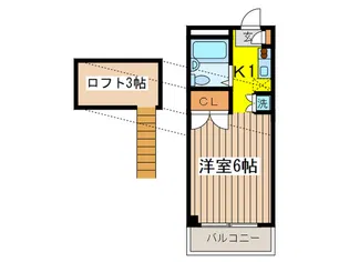 サニーメープル【2階】の間取り