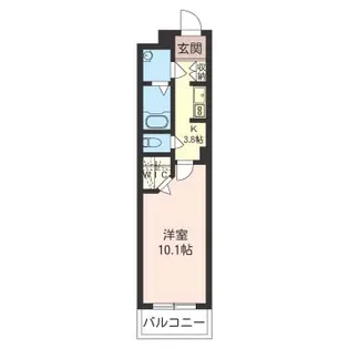 プランドール桜木【2階】の間取り