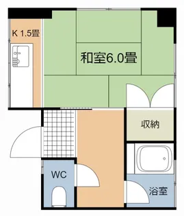 コーポ青島【1階】の間取り