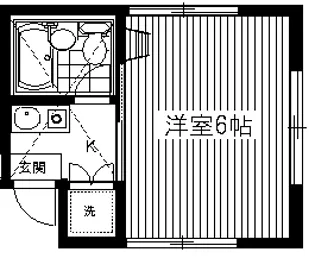 トッキー広尾【2階】の間取り