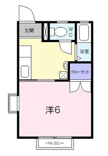 メゾンアミータ【2階】の間取り