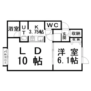 メゾンアンジュ【2階】の間取り