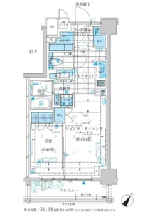 ザ・パークワンズ三軒茶屋【3階】の間取り