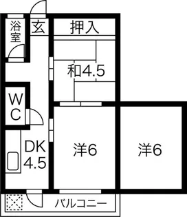愛知県名古屋市守山区瀬古1【アパート】の間取り