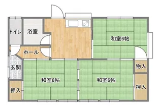 福島県いわき市植田町【一戸建】の間取り