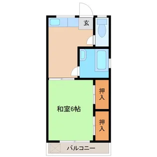 一ハイツ【3階】の間取り