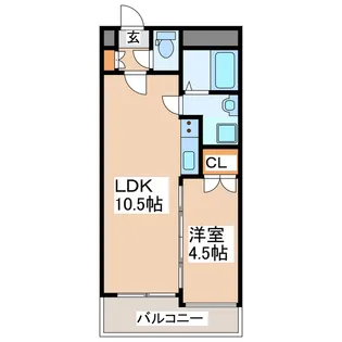 ラ・カーサ神水【7階】の間取り
