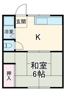 西山アパート【1階】の間取り