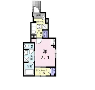 岡山県倉敷市北畝2【アパート】の間取り