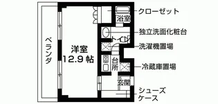 Nasicフローラコート世田谷【1階】の間取り