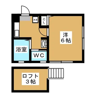 クオーレ橋本【2階】の間取り