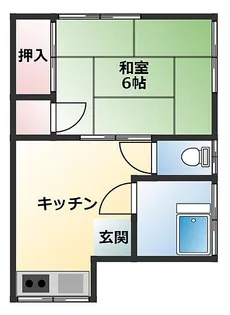 丸武荘【2階】の間取り
