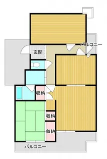 幸コーポ【2階】の間取り