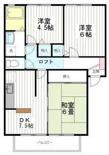 セブンリバーサイド【2階】の間取り