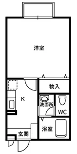港人(みなと)6番館【1階】の間取り