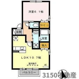 岐阜県岐阜市江添3【アパート】の間取り