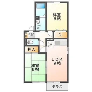 プリムローズ A【1階】の間取り