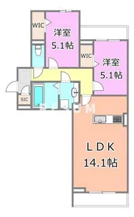 千葉県千葉市稲毛区稲毛東1【アパート】の間取り